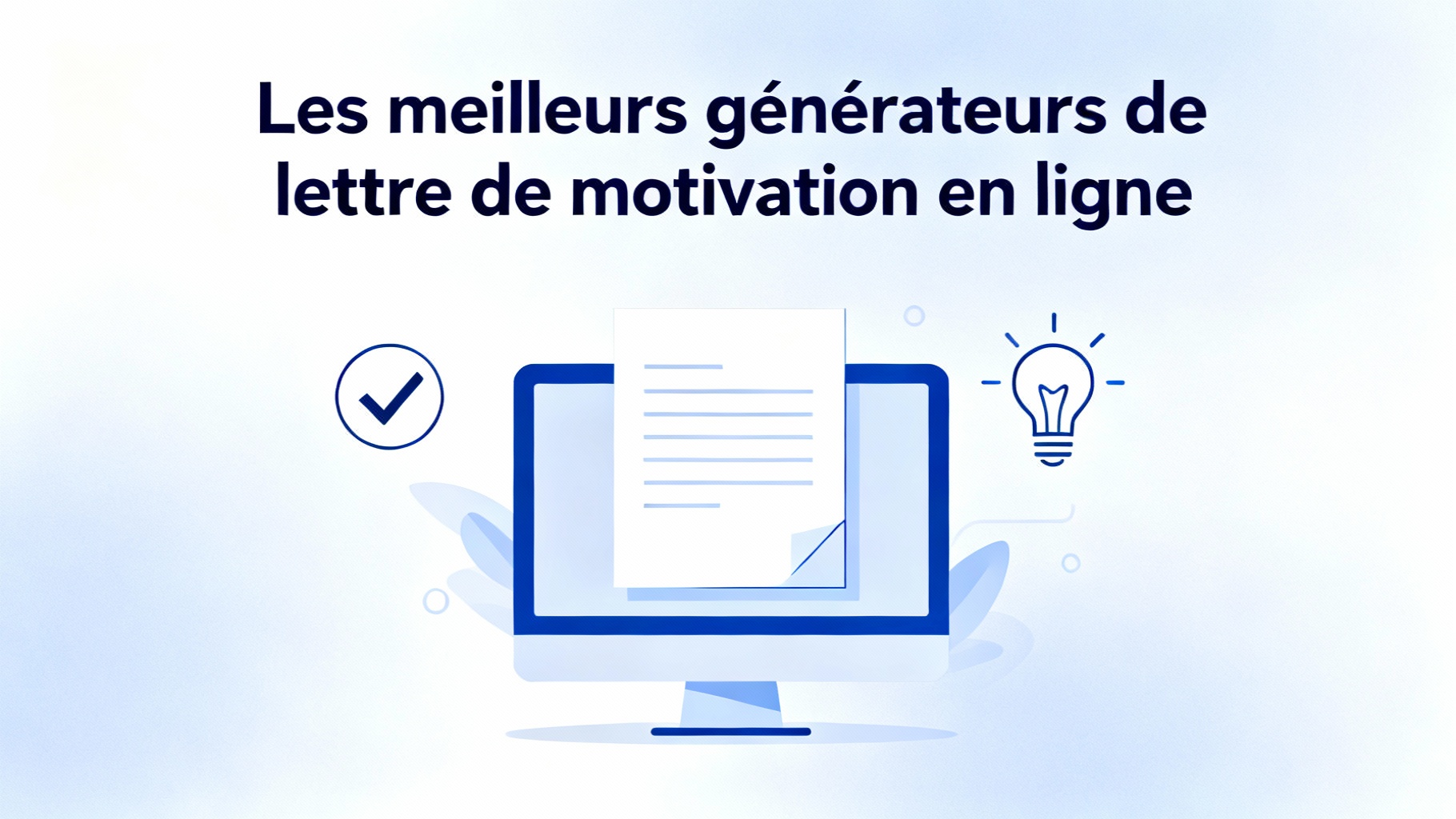 Comment générer une lettre de motivation efficace en quelques clics 1 Les meilleurs générateurs de lettre de motivation en ligne