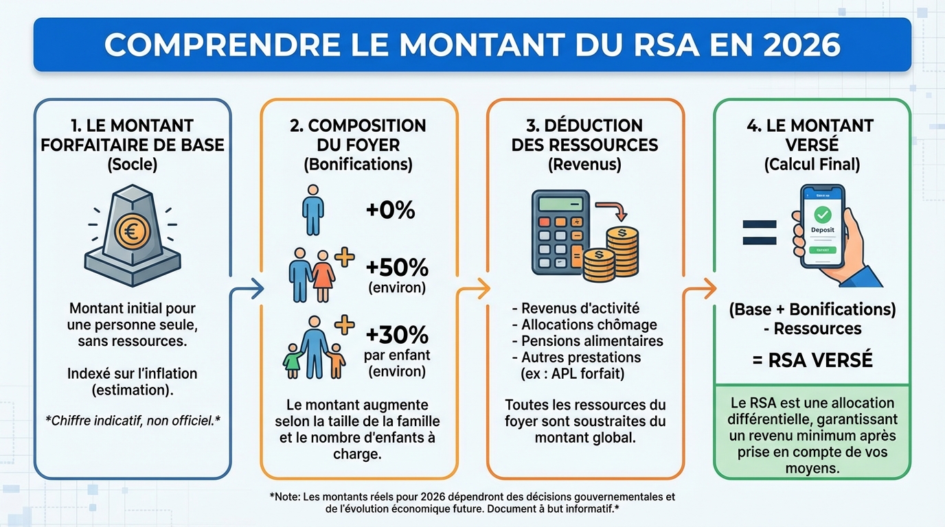 Comprendre le montant du RSA en 2026 1 Montant du RSA en 2026