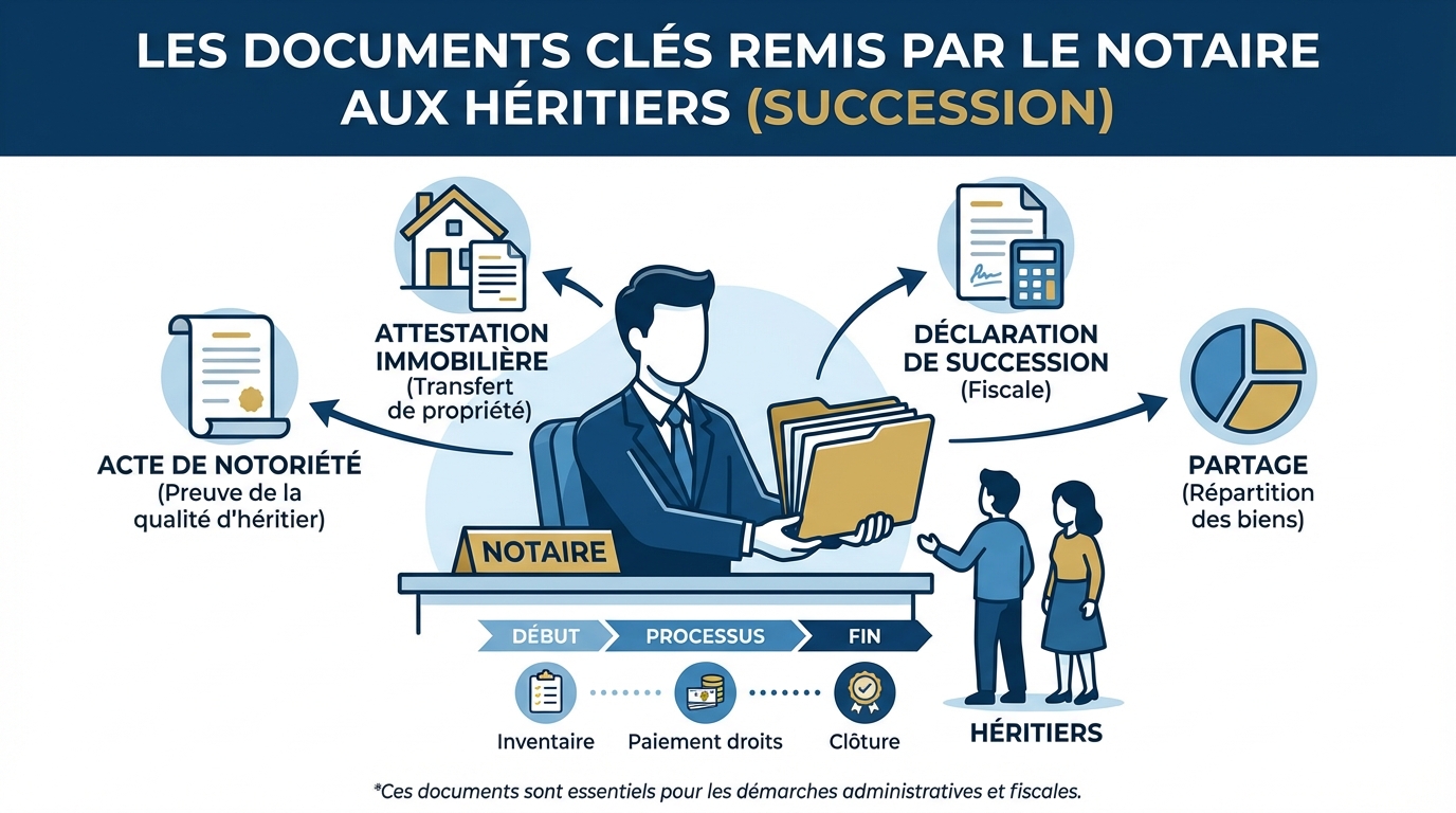 Les documents remis par le notaire aux héritiers lors d'une succession 1 Importance des documents dans la succession
