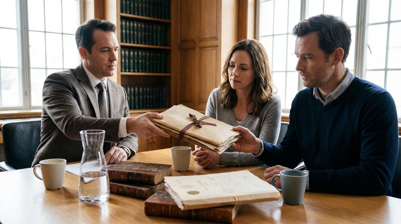 Les documents remis par le notaire aux héritiers lors d'une succession