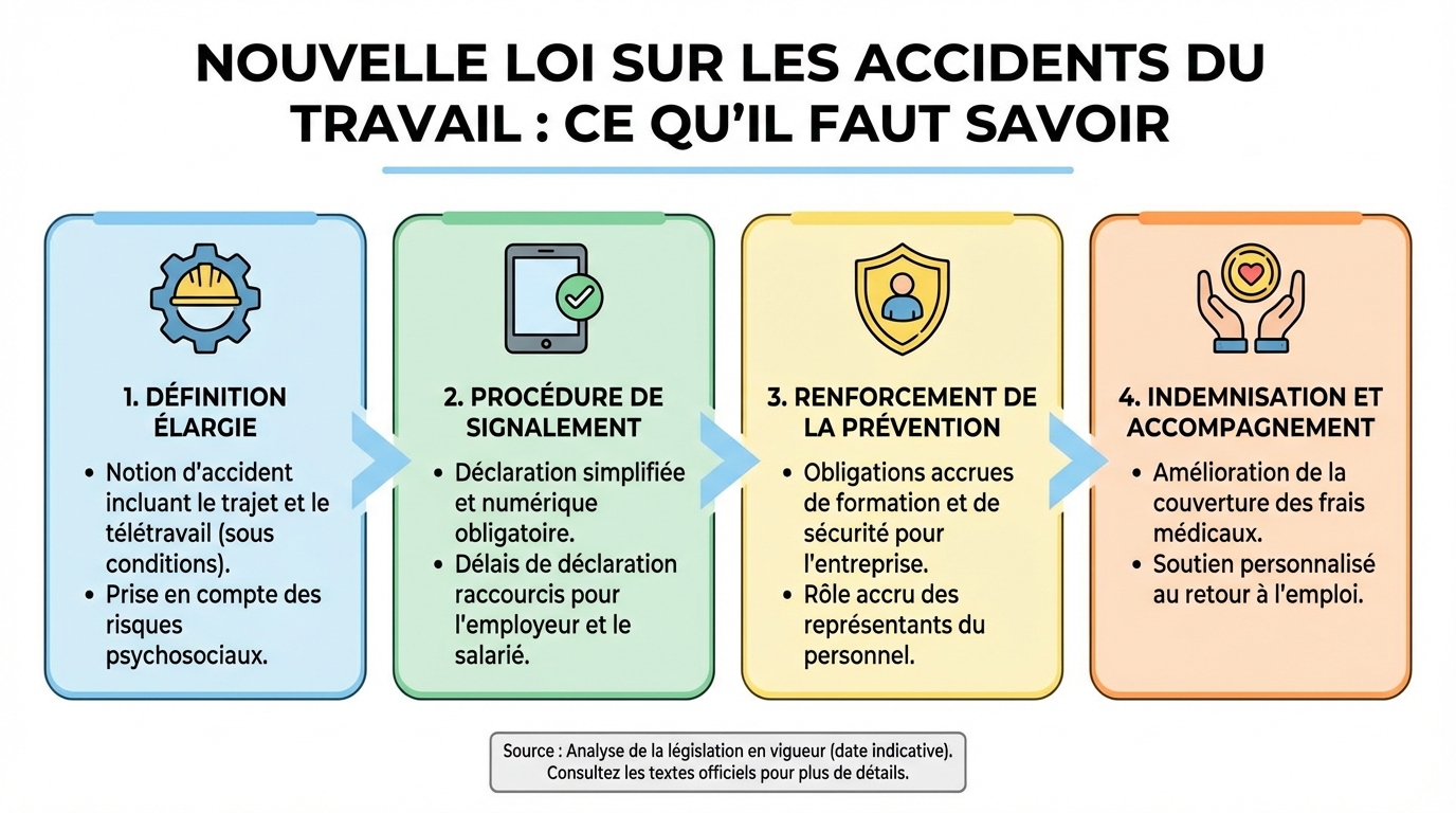 Nouvelle loi sur les accidents du travail : ce qu'il faut savoir 1 Droits des victimes d’accidents du travail