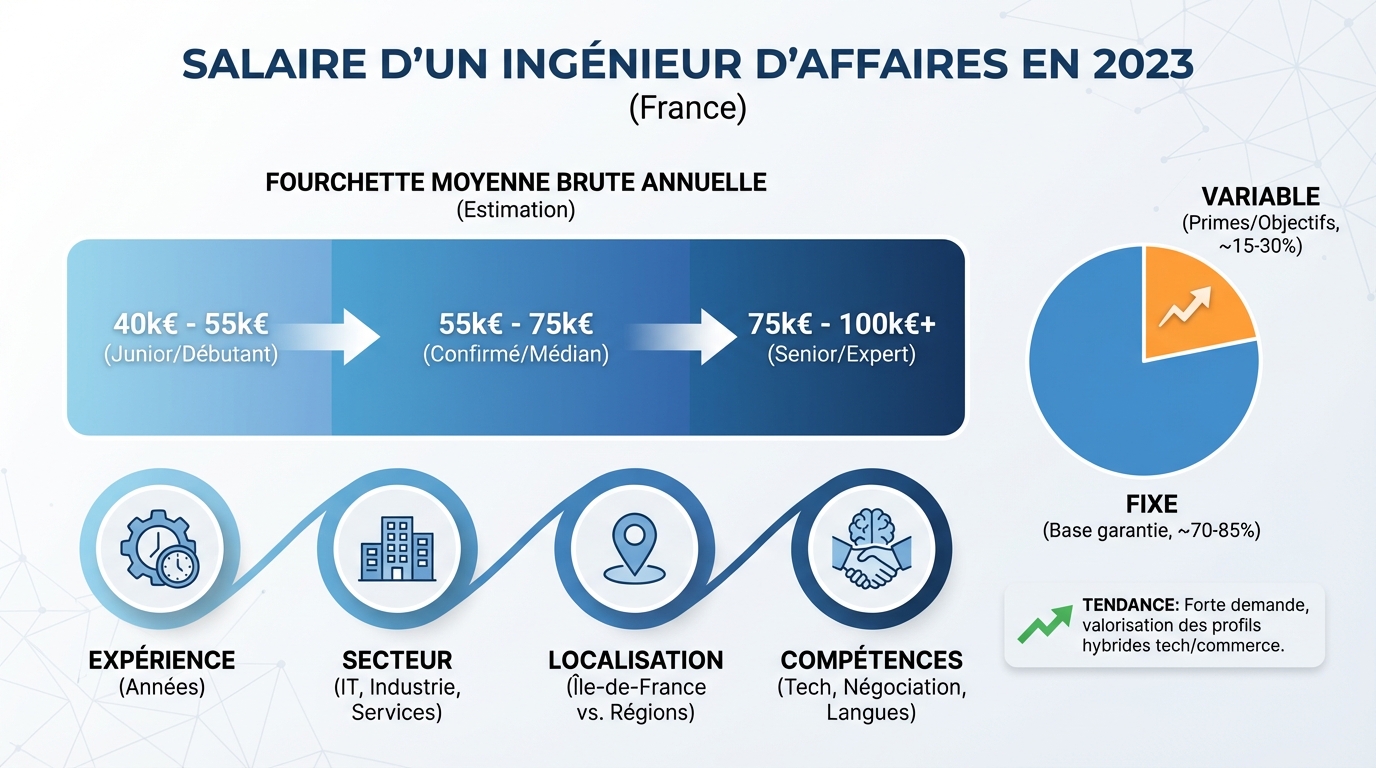 Quel est le salaire d'un ingénieur d'affaires en 2023 ? 1 Évolution du salaire selon l'expérience