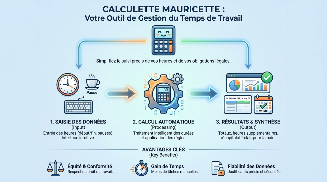 Calculette mauricette : votre outil pour gérer le temps de travail 1 Les avantages de la calculette Mauricette