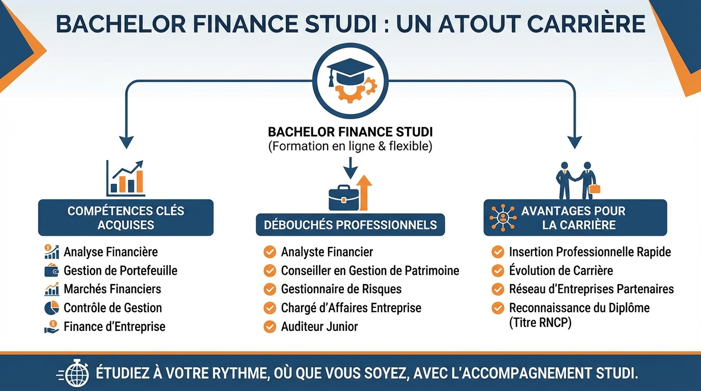 Débouchés professionnels après un bachelor finance