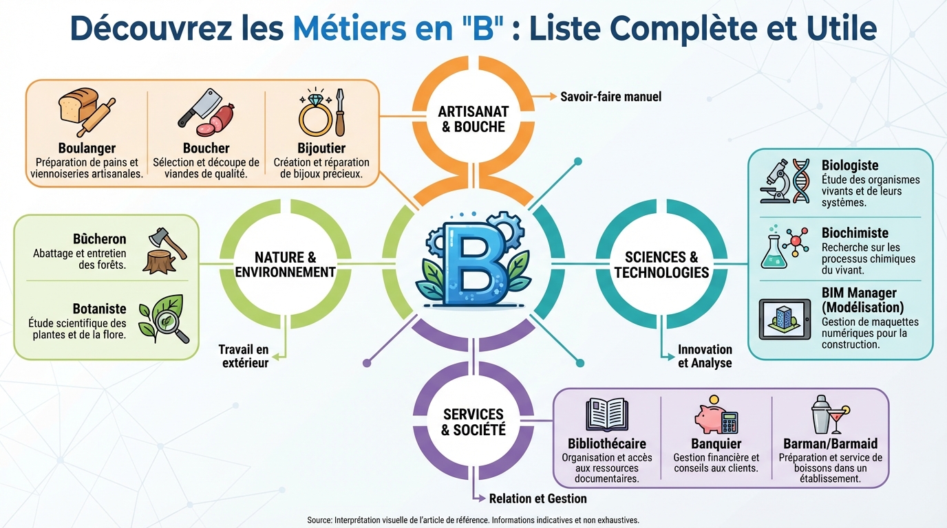 Salaires des métiers en B